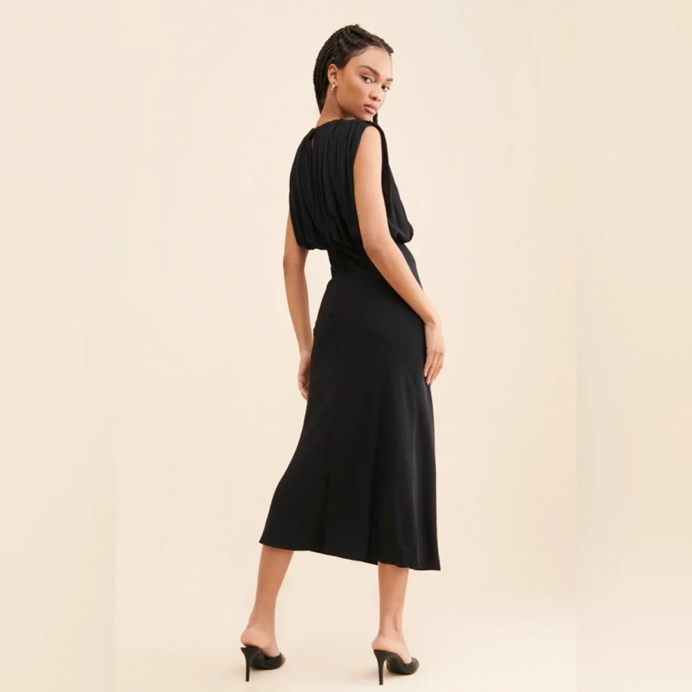 Anthropologie x Third Form - Overflow Drape MIDI Dress, size 6 - Picture 2 of 10